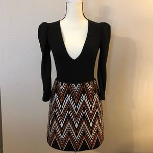 NWOT DKNY Woven Boho Print Mini Skirt!
